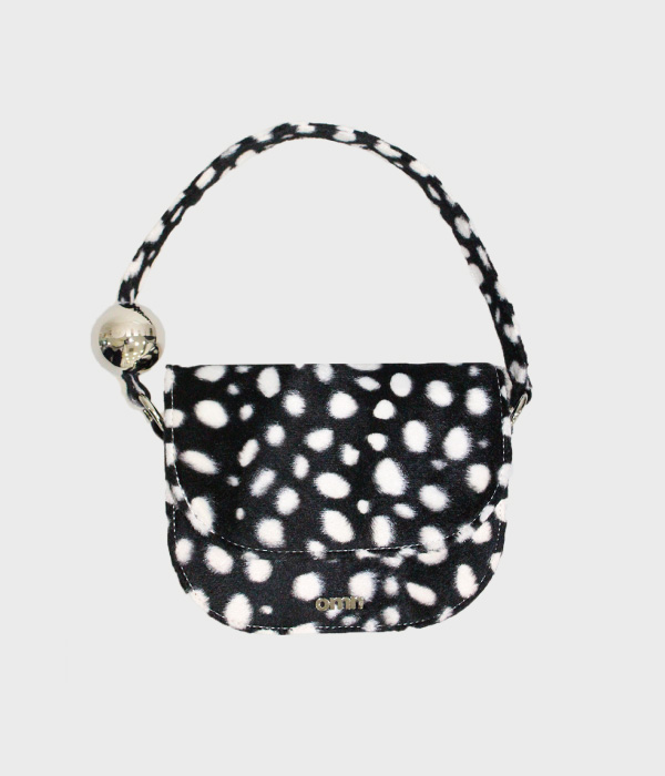 string ball bag [dalmatian/black]