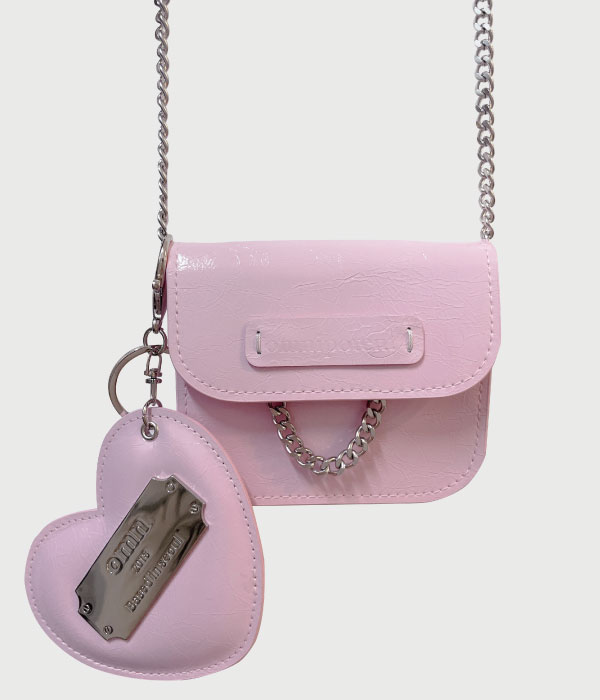 pin wallet bag set [pink]