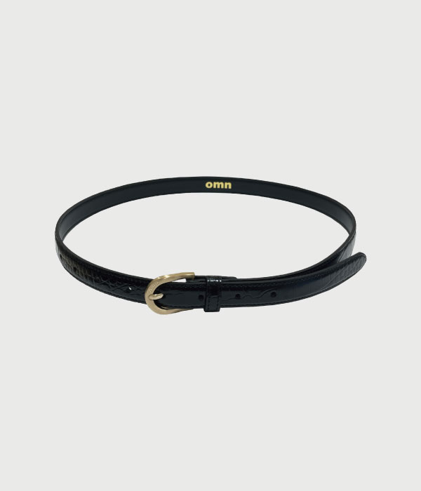omn leather belt [black]